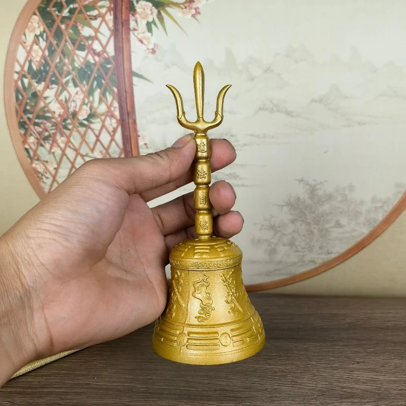 Brass Hand Bell Sound Healing Meditation Hand Bells Relaxation Mindfulness Yoga Bells Energy Musical Instruments Music Therapy