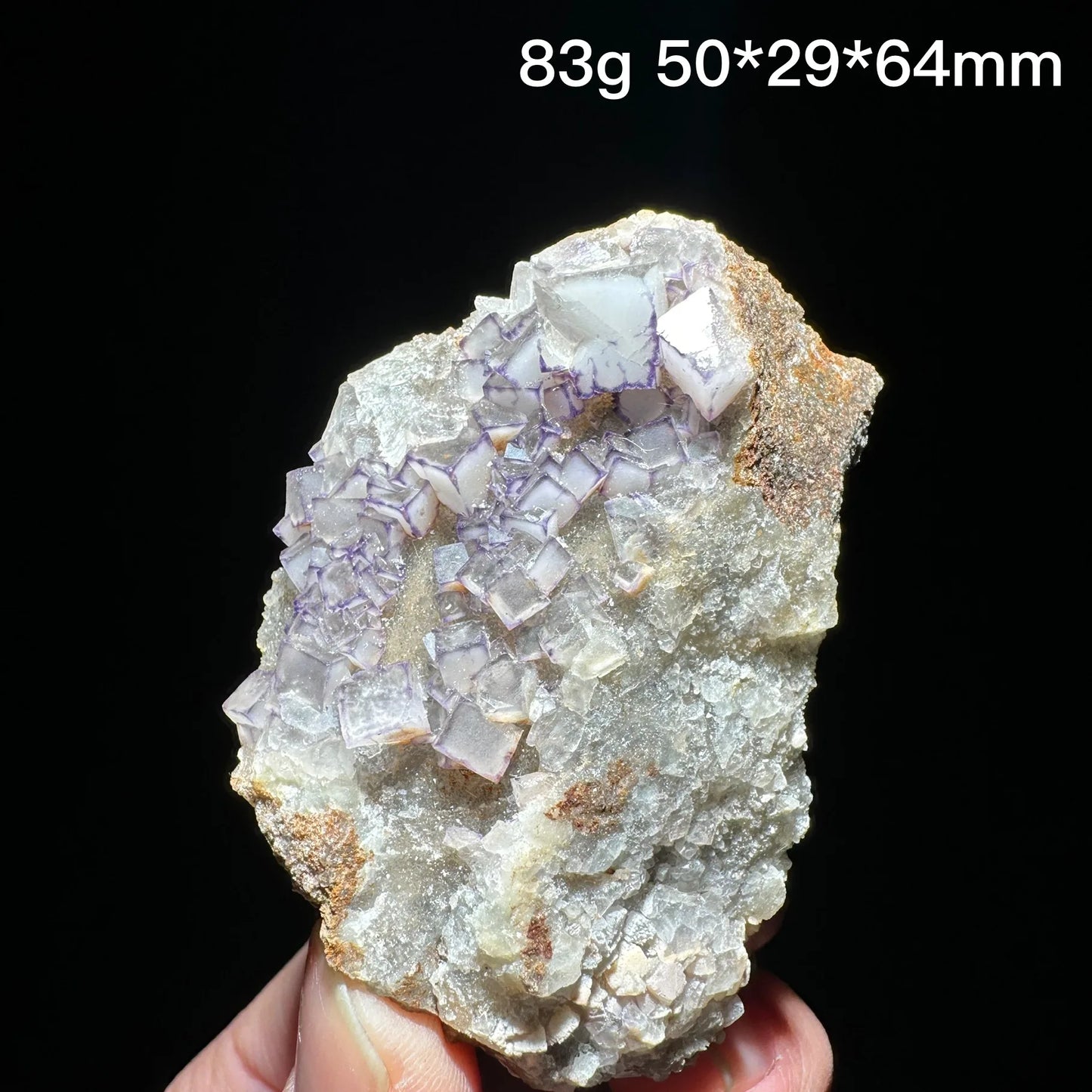 Natural Purple edge fluorite mineral specimen healing crystal gem collection Mineral Quartz Rock Healing Stone Home Decor