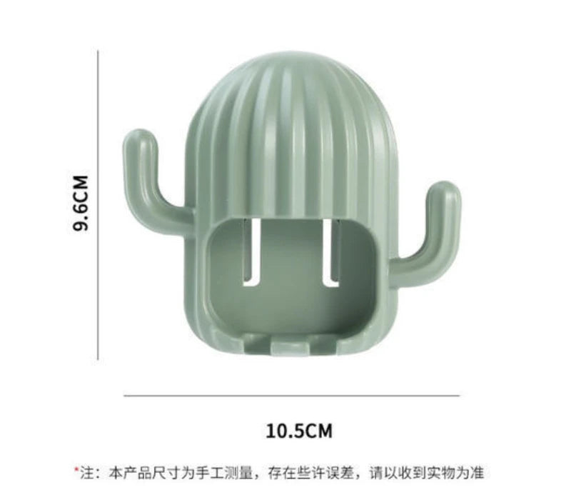 Cactus Toothbrush Holder Shelf Organizer Bathroom Household Items Bathroom Bathroom Shelves Drain