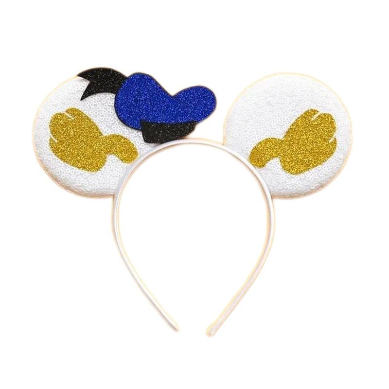 Chic Mickey Mouse Ears Headbands Women Halloween Party Cosplay Bad Guys Hairbands Girls Festival Gift Kids DIY Hair Accessories