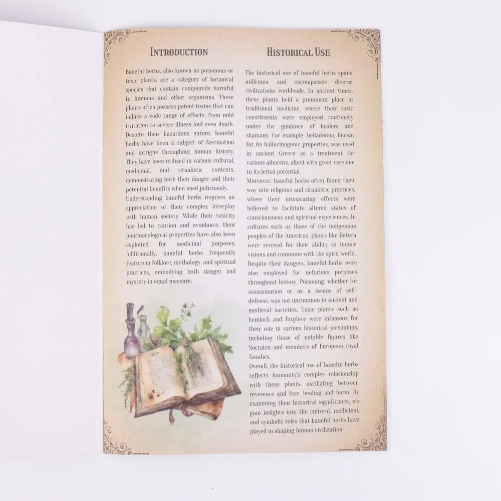 An Ultimate Poison Handbook - Discover the Secrets of Herbs in This Beautiful Set, Featuring Plant Illustrations, Herbal Healing