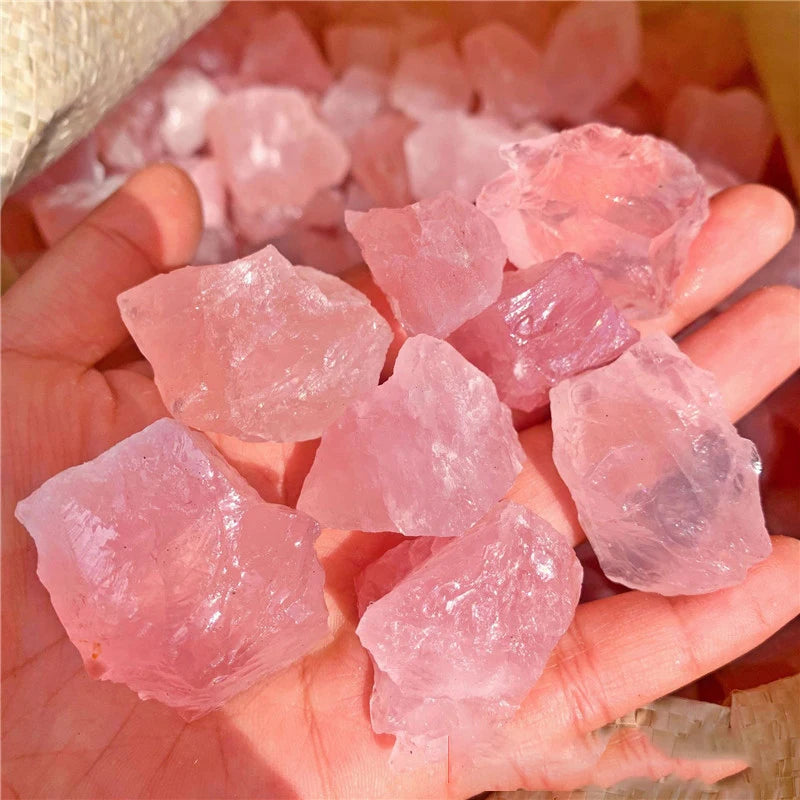 Raw Stone Crystal Set 1.6-2.4" Natural Rock Minerals Specimens Collection Decorative Amethyst Aroma Diffuser Stone