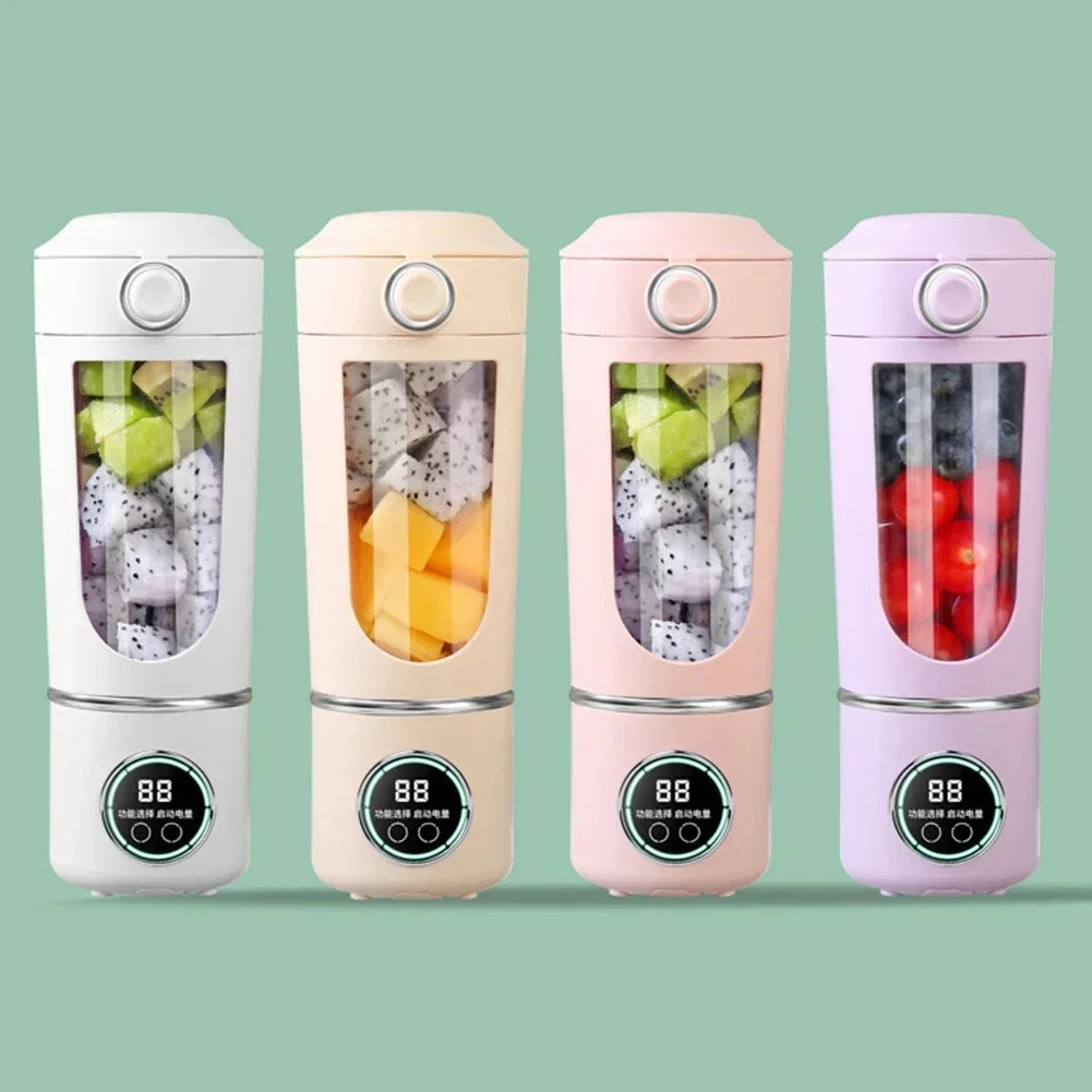 Stainless Steel Electric Blenders 700ml Juice Maker Blender 12 Leaves Strong BPA-free Smoothies/Ice Fruits/Nuts Blender Bottle