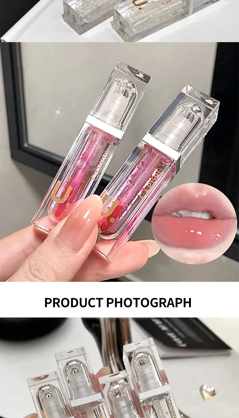 Lip oil Moisturizing Long-lasting Lip Gloss Transparent Fade Lip line Lipstick Base High appearance level beep lips