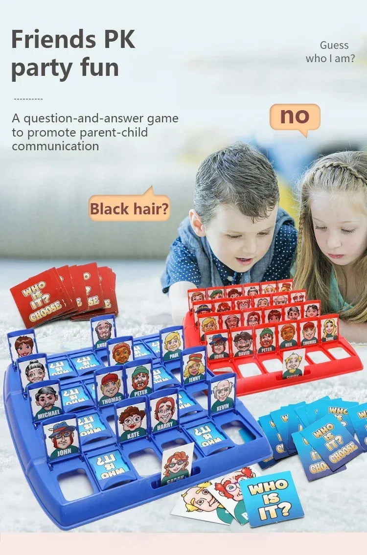 Guess Who I Am Board Game Toy Parent-child Friend Interaction Game Children's Logical Reasoning Puzzle Toys for Boy Girl Gifts