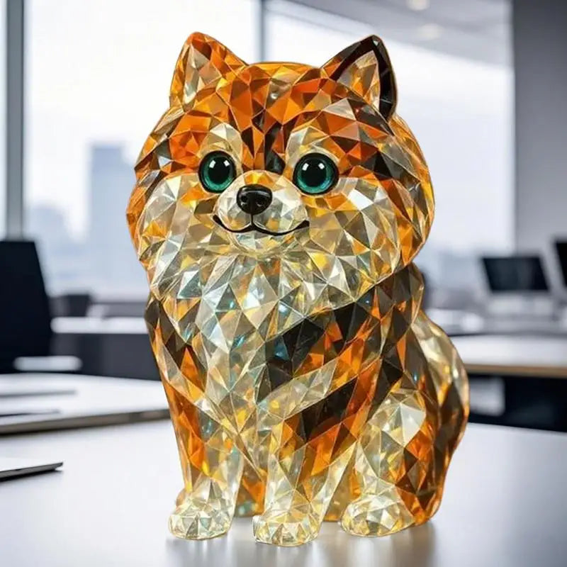 Crystal Figurine Animal Styles Collectible Figurines Handcrafted Collectibles Portable Space-Saving Sculpture For Table Desk