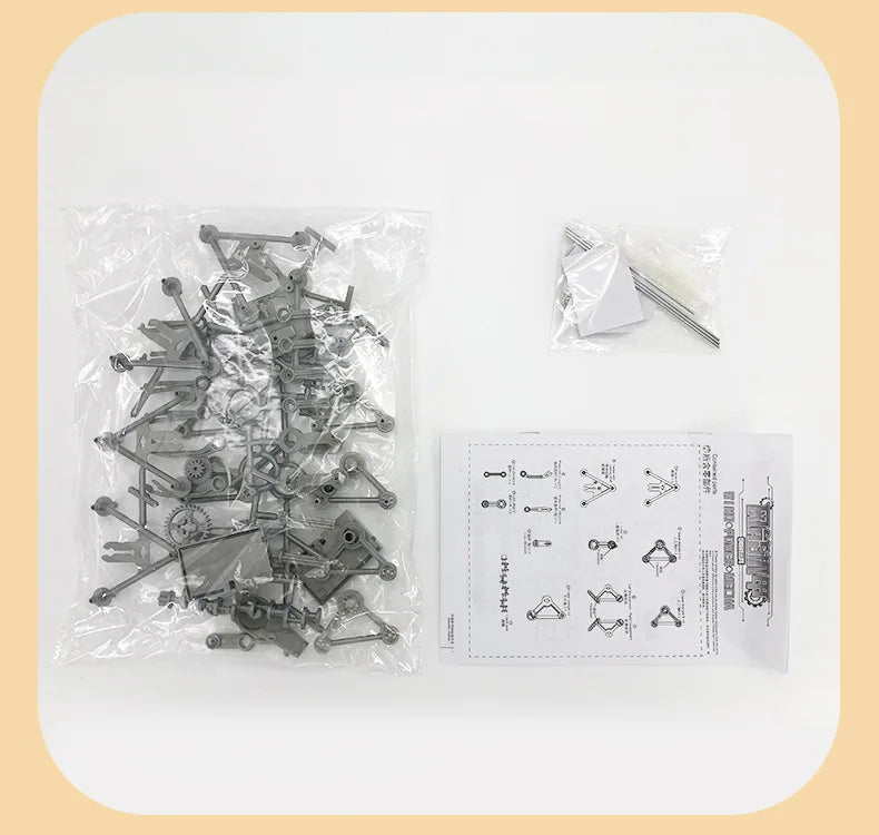 Child/Adult DIY Toy Hand-invented Robot Creative Wind Energy Powered Mechanical Puzzle Education Toys Gifts