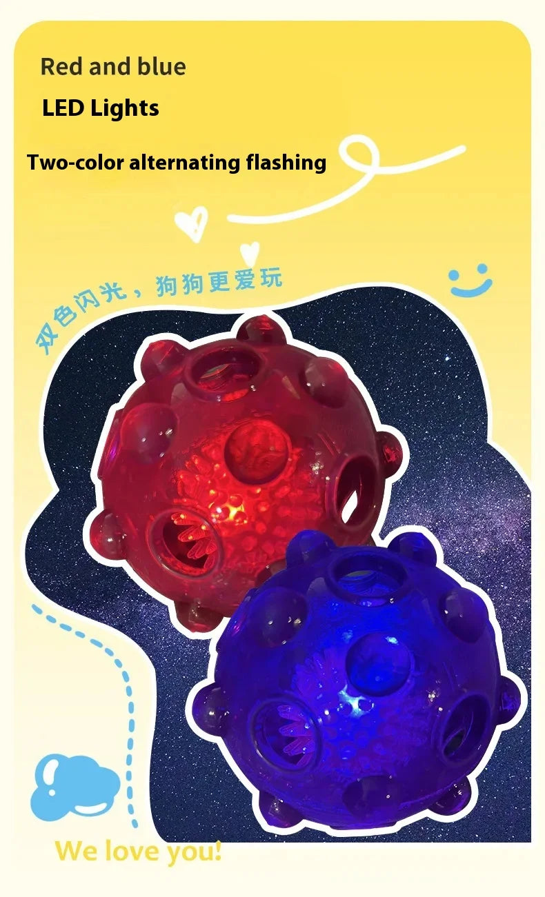 Sound Luminous Dog Toys Self-hi Boredom Relief Artifacts Automatic Walking Balls Interactive Flash Ball Training Pet Supplies