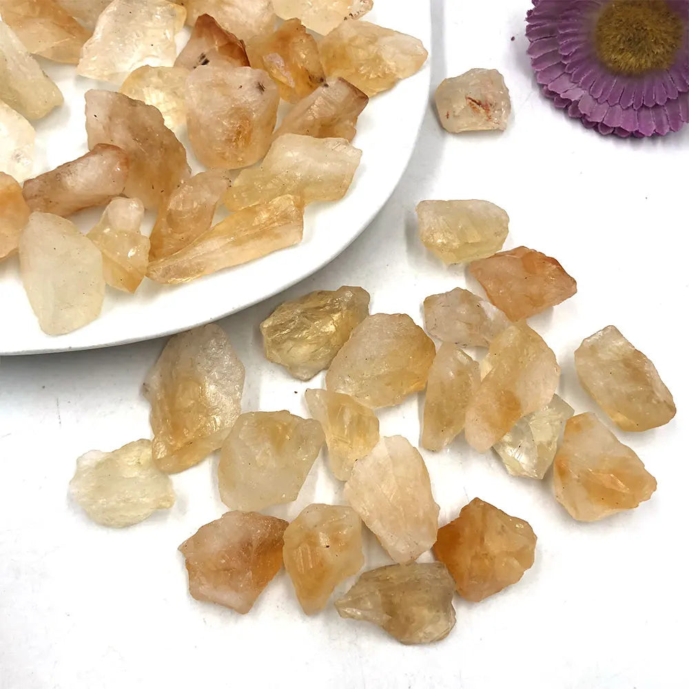 MagicCrystals 1pc Citrine Natural Stone Raw Crystals and Stones Healing Rock Minerales Crystal Home Decorations Room Decor Gift