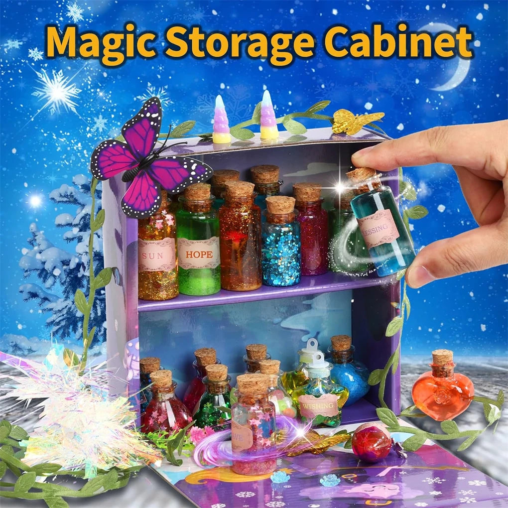DIY Fairy Magical Potions Kit Horror Halloween Christmas Gifts Witches' Magical Color Changing Freezing Potions Art Craft Kit