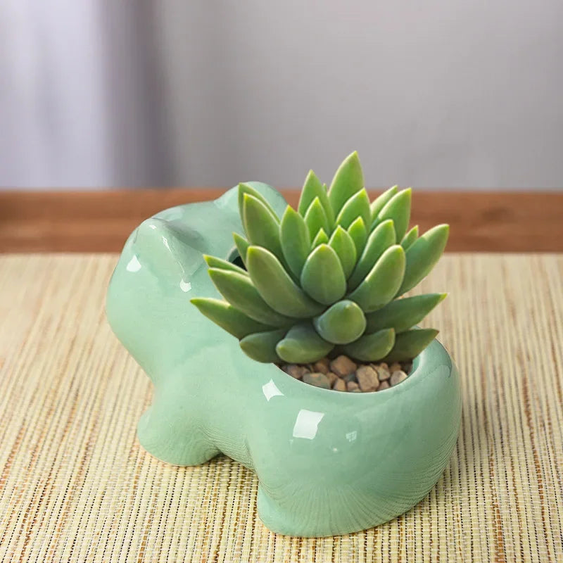 Creative Ceramic Mini Flowerpot Succulent Planter Flower Pot with Hole