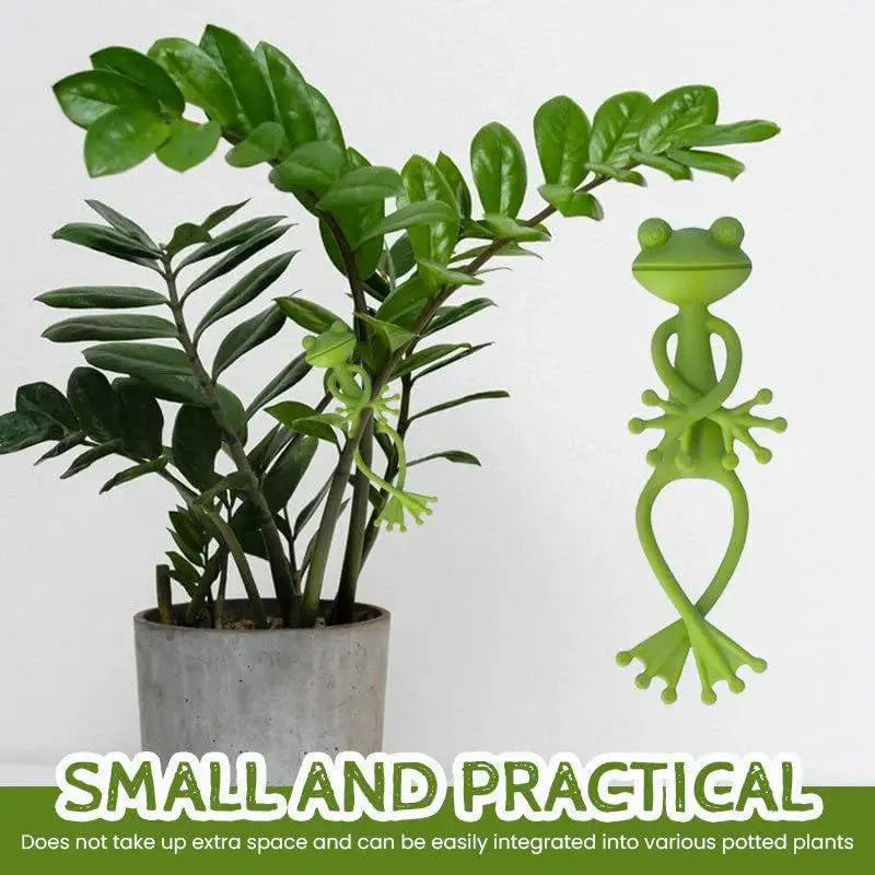 1/3/5 Pcs Frog Plant Stand Plant Tie Cute Flower Pot Hugger Plant