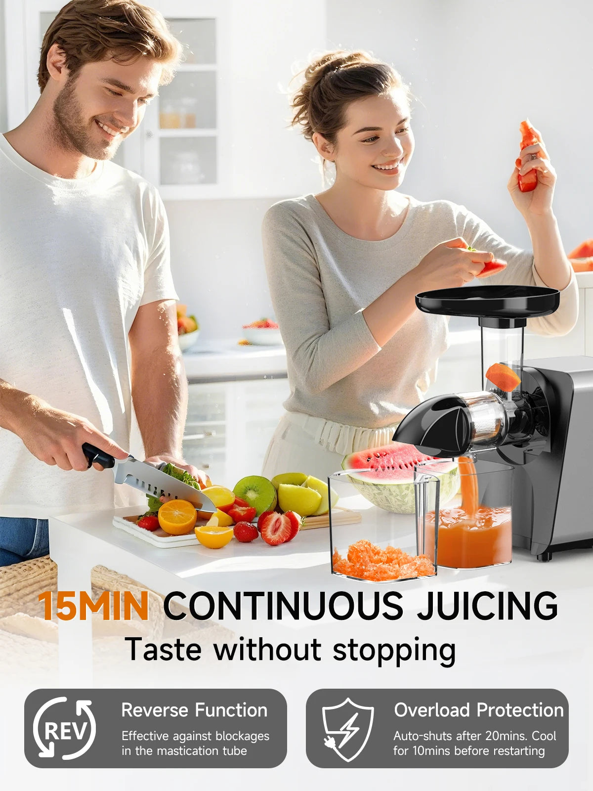 Hot Sale 250W Slow Juicer Extractor for Vegetable and Fruit Screw Cold Press Fresh Beet Juice Electric Blender Home Appliance