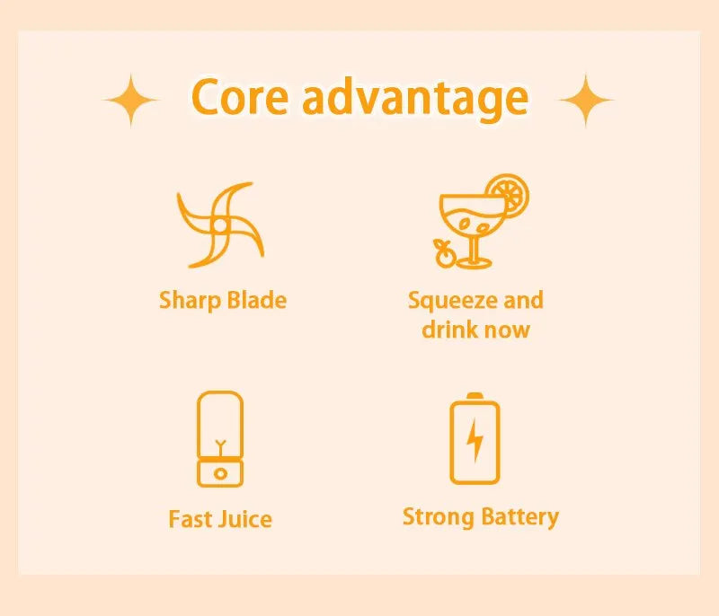 Electric Juicer Mini Portable Blender Fruit Mixers Fruit Extractors Multifunction Juice Maker Machine Blender Smoothies Mixer