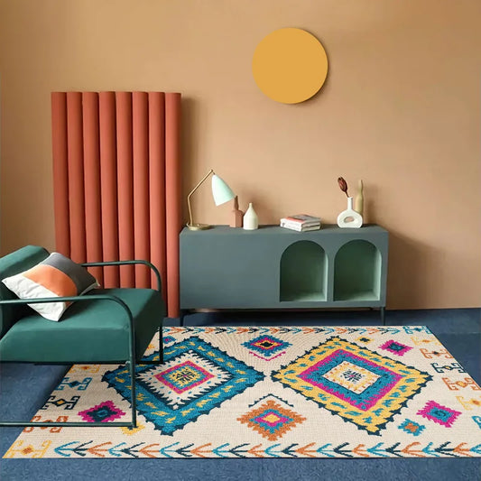 Bohemia Living room rugs Ethnic Style Bedroom Rug Large Area Rugs Non-slip Porch Mat Decoration home coffee tables floor mats