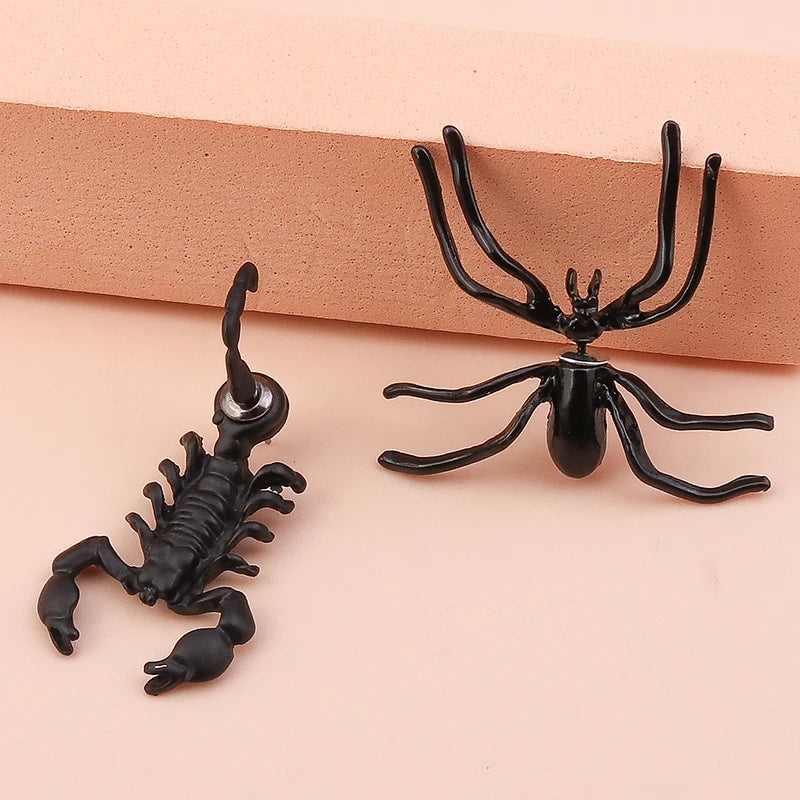 Aihua Fashion Halloween Earrings Enamel Ghost Skeleton Pumpkin Bat Spider Earrings For Women Halloween Night Party Jewelry Gifts