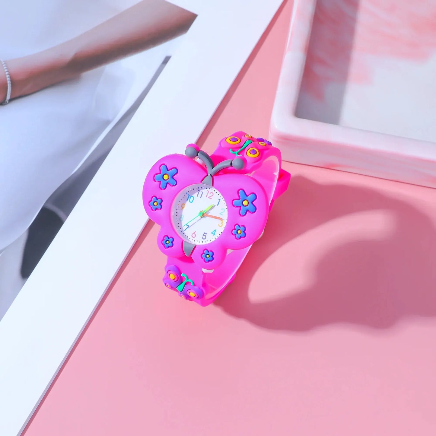 Popular Children's Butterfly Quartz Watch Set