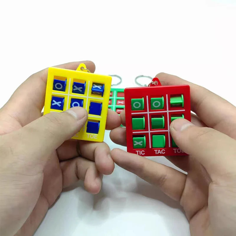 Small Toys Tic Tac Toe Game Keychain Birthday Party Favors Treasure Chest Prize Goodie Bags Stuffers For Kids Girls and Boys