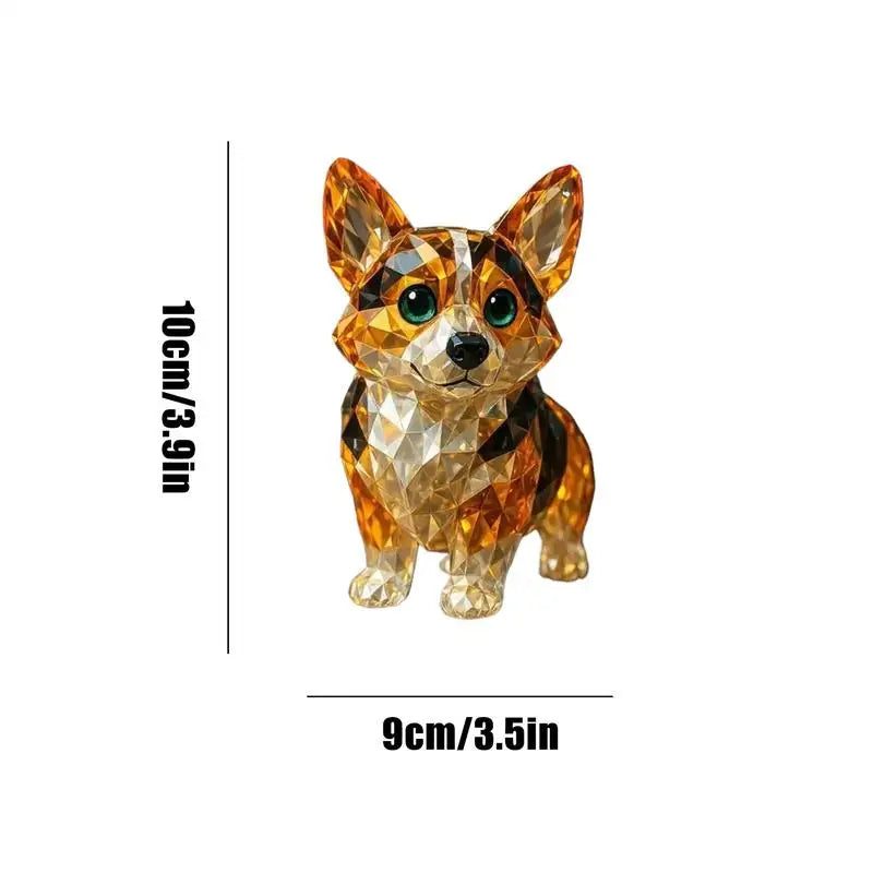 Crystal Figurine Animal Styles Collectible Figurines Handcrafted Collectibles Portable Space-Saving Sculpture For Table Desk