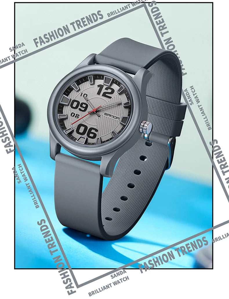 Fashion women's watches, simple casual Soft silicone strap lady watches waterproof, nurse watches for woman, ladies wristwatch