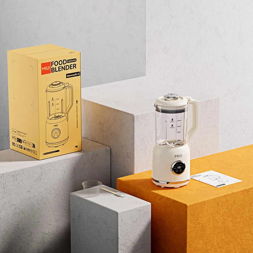 Food Blender, Multifunctional Hot & Cold Cooking Blender for Kitchen, 34oz./1L Smart Smoothie Blender with Self-Cleaning