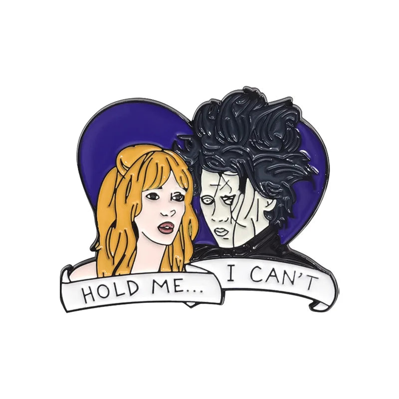 Anime Heart Rose Enamel Pins You Are Dreamy Cartoon Horror Mask Coffin Spider Lapel Badges Halloween Backpack Jewelry Gifts