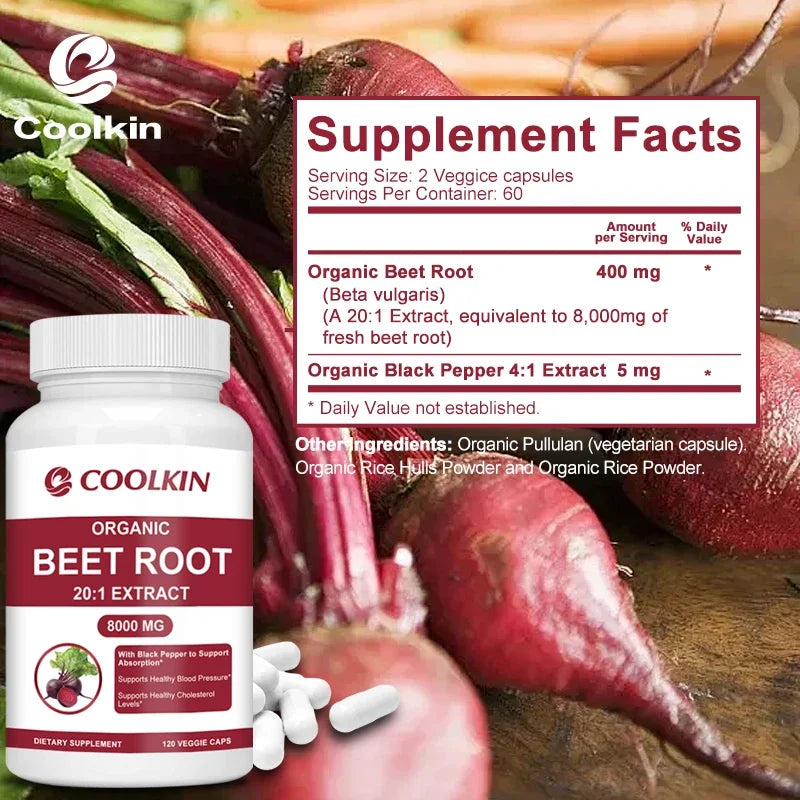 Beet Root - Improved Athletic Performance, Digestive Health, Heart Health, Improved Circulation