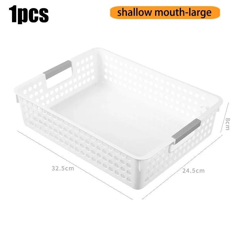 Household miscellaneous items storage basket snack toy storage box plastic shelf kitchen tabletop minimalist storage box