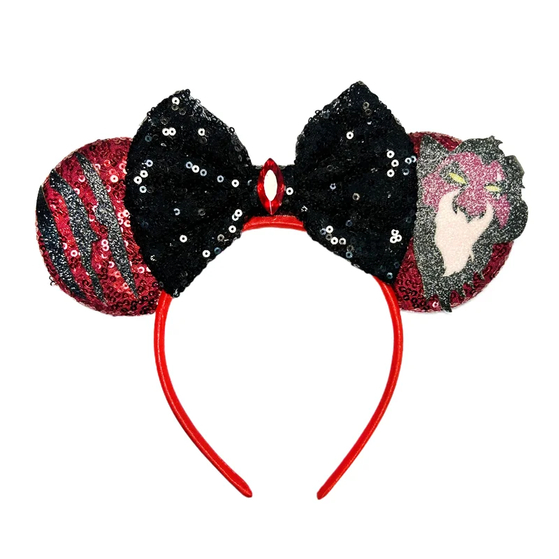 Chic Mickey Mouse Ears Headbands Women Halloween Party Cosplay Bad Guys Hairbands Girls Festival Gift Kids DIY Hair Accessories