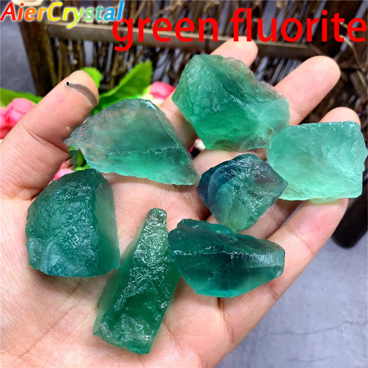 Raw Stone Crystal Set 1.6-2.4" Natural Rock Minerals Specimens Collection Decorative Amethyst Aroma Diffuser Stone