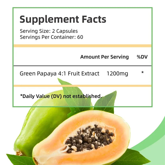 Green Papaya - Improve The Digestive System, Promote Intestinal Health, and Maintain Platelet Health