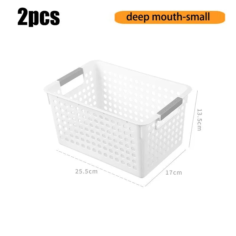 Household miscellaneous items storage basket snack toy storage box plastic shelf kitchen tabletop minimalist storage box