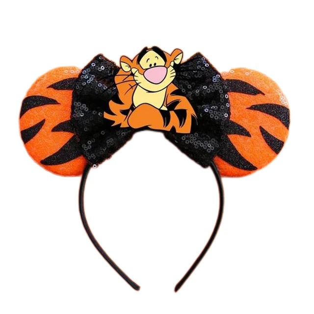 Chic Mickey Mouse Ears Headbands Women Halloween Party Cosplay Bad Guys Hairbands Girls Festival Gift Kids DIY Hair Accessories