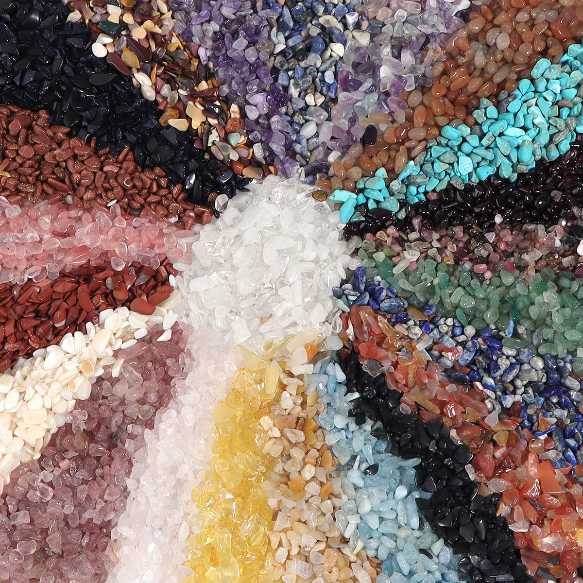 100g Natural Stones Mixed Crystal Material Crystal Gravel Stone Chips Ore Minerals Reiki Specimen Gemstones Aquarium Decoration