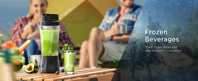 Portable Blender Cordless Self-Cleaning Mini Blender with Lid Silent Mini Travel Blender with Stainless Steel Blades USB Charge