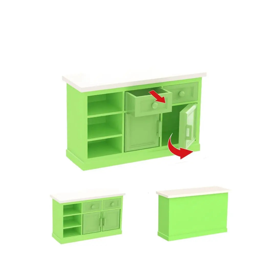 Household Dollhouse Miniature Furniture Accessories Lifelike Shooting Props Electrical Model DIY Supermarket Ornaments Girls