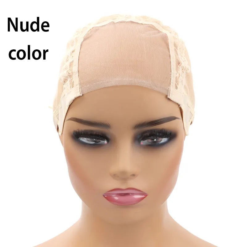 Lace Front Wig Cap For Making Wigs with Adjustable Strap Glueless Swiss Lace Net Weaving Cap to Make Wigs with Closures Frontals