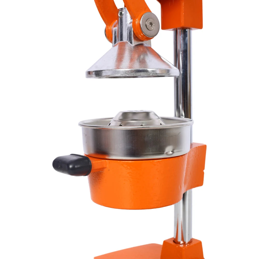Cast Iron Citrus Juicer , Extra-Large Commercial Grade Manual Hand Press , Heavy Duty Countertop Squeezer for Fresh Orange Juice