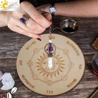 Healing Spiritual Crystal Pendulum Reiki Natural Stone Pendant Cone Penulum Pendulos for Dowsing Divination Healing Jewelry S962