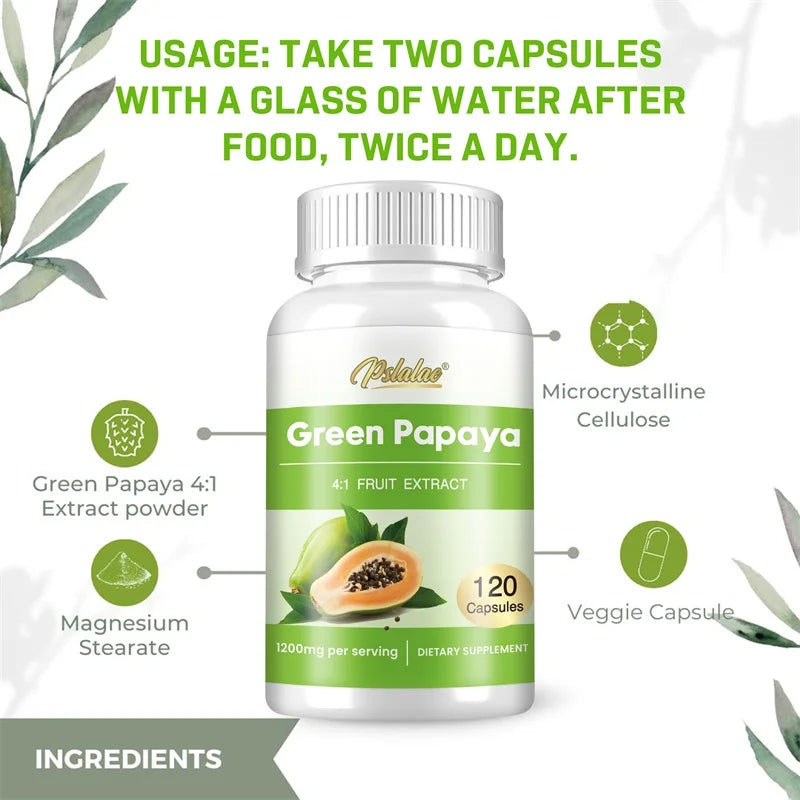 Green Papaya - Improve The Digestive System, Promote Intestinal Health, and Maintain Platelet Health