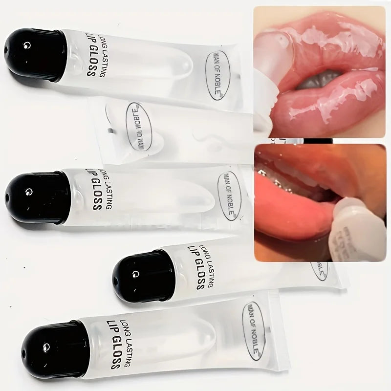 5pcs Glossy Finish Lip Gloss, Moisturizing Cream for All skin Types,Non-Sticky Hydrating Lip Oil, Long-Lasting Shine for Dry Lip