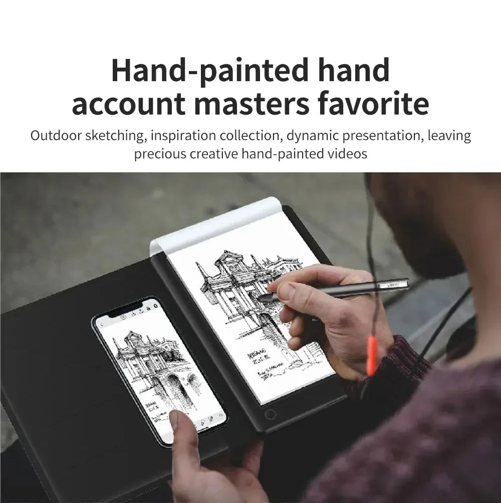 10 inch Smart Digital Board Graffiti Painting Pad Board Art Work Office Creative Smart  Bluetooth Notebook Writing Board