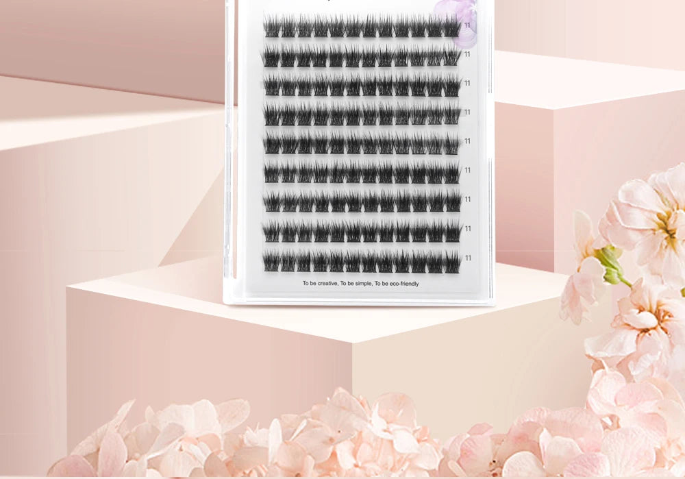 NAGARAKU T50 DIY Cluster Eyelashes Segment Volume Natural Lighter Bundles Makeup Tools Grafted At Home