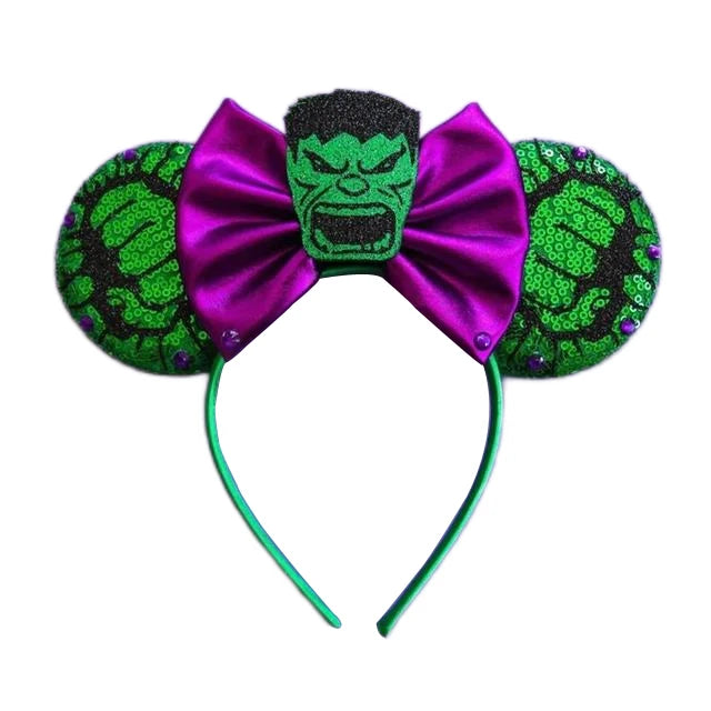 Chic Mickey Mouse Ears Headbands Women Halloween Party Cosplay Bad Guys Hairbands Girls Festival Gift Kids DIY Hair Accessories