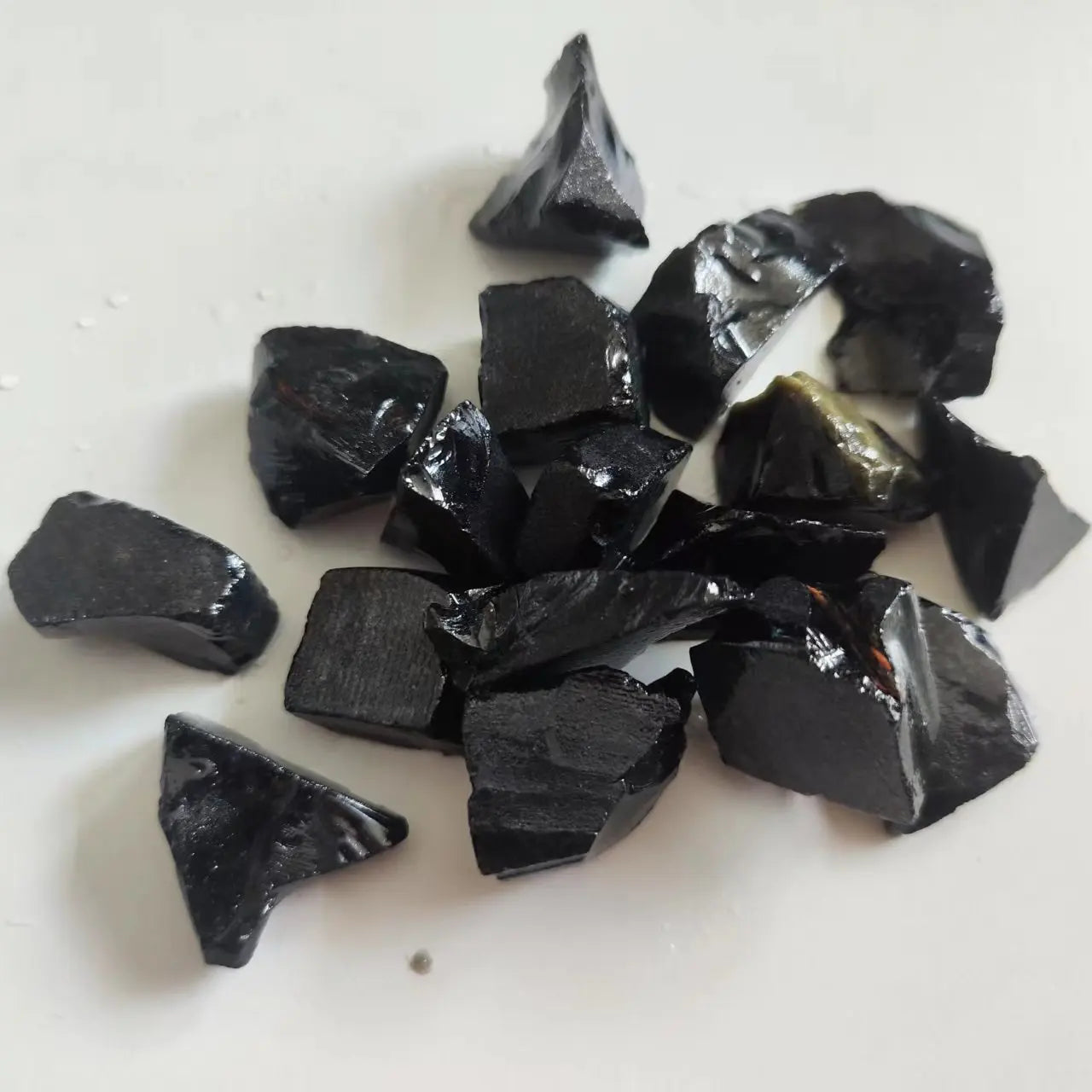 Natural Obsidian Irregular Healing Black Crystals Stones Mineral Rock Specimen Decoration Energy Healing Stone