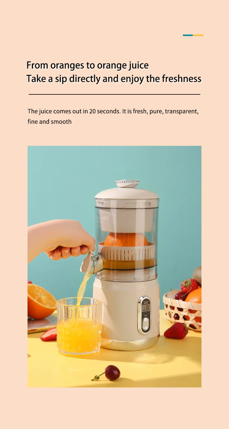 2025 Wireless Portable Electric Juicer 600ml USB Charge Fresh Juice Extractor Citrus Orange Squeezer Machine Smoothie Blender