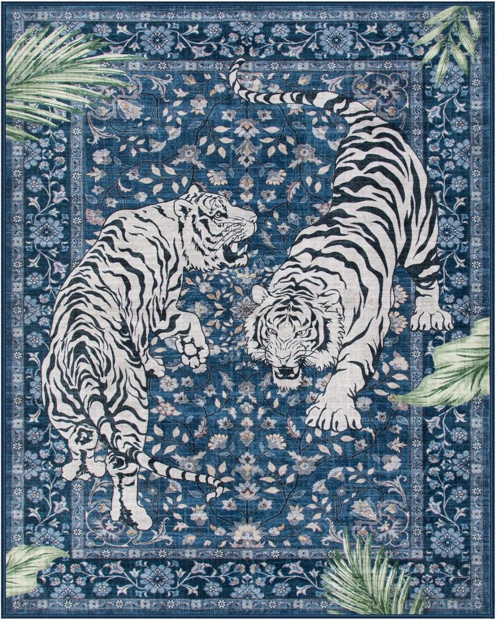 Rug for Living Room Carpet Jungle Tiger Home Decor Large Area Bedroom Floor Mat Machine Washable Coffee Table Kitchen Rugs