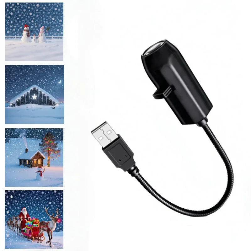 Halloween Decorations 360° Rotatable Skull Led Night Light With Interchangeable Projection Pattern Usb Powered Halloween Product