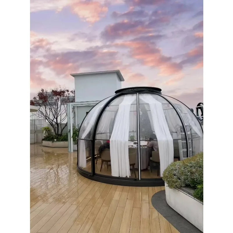 Geodesic Bubble Dome House — Glamping Starry Sky Room & Outdoor Sunroom