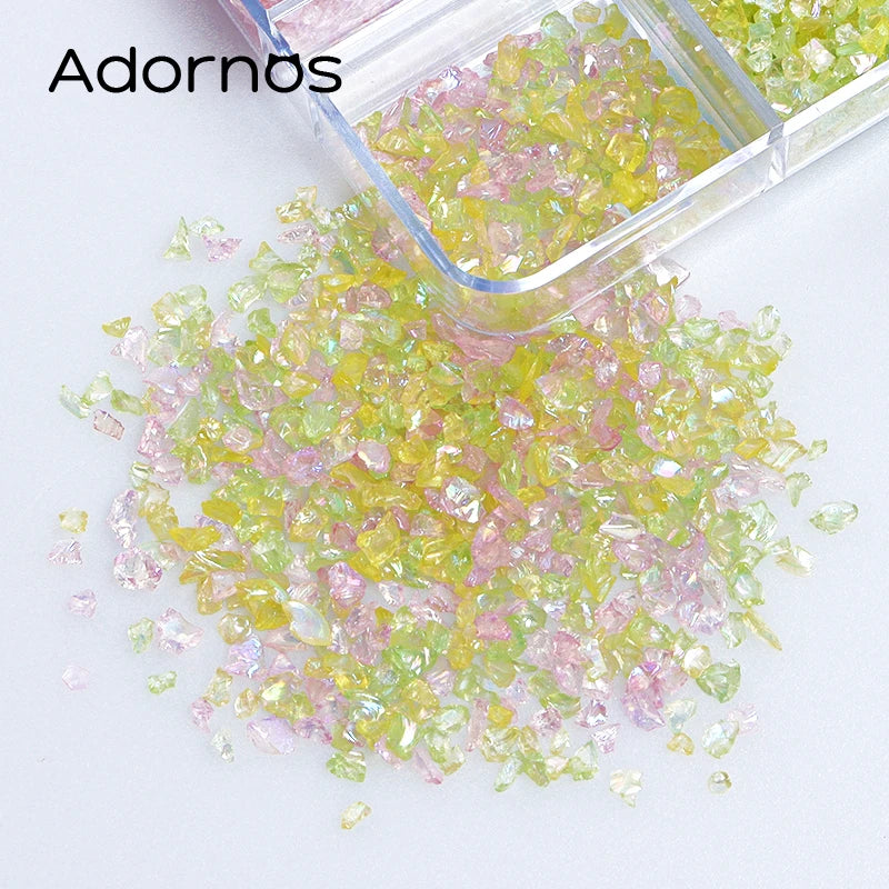 Irregular Crystal Broken Glass Stones Colorful 3D Epoxy Resin Mold Filling Crushed Stones Handmade DIY Resin Jewelry Accessories